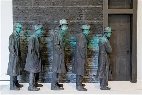 Очередь за хлебом депрессии, Джордж Сигал, 1991. Очередь за хлебом депрессии, Джордж Сигал, 1991.