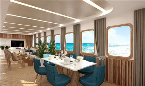 столовая на яхте