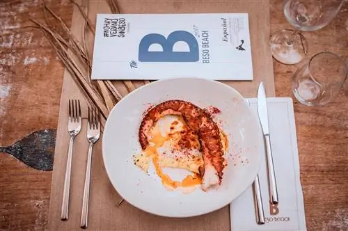 осьминог на гриле