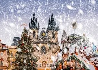 В Праге не нужны спецэффекты, каждое Рождество снег покрывает чешский город, придавая особый шарм…