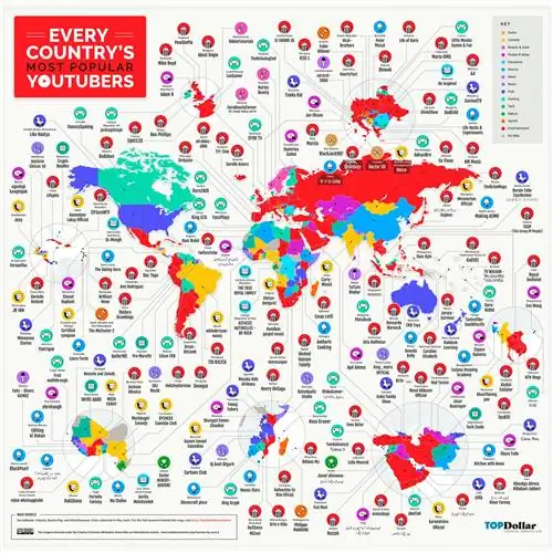 Самая популярная карта ютуберов