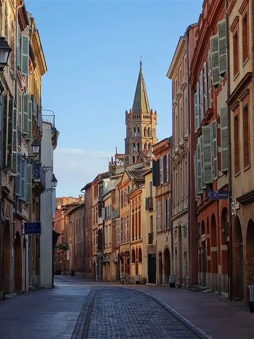Rue Taur de Toulouse улица с видами.