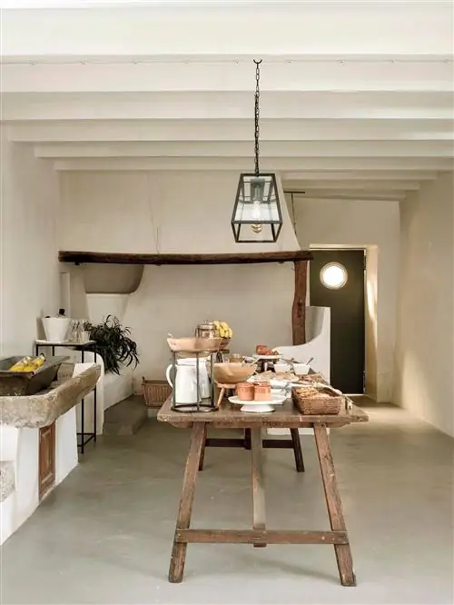 безмятежная деревенская кухня