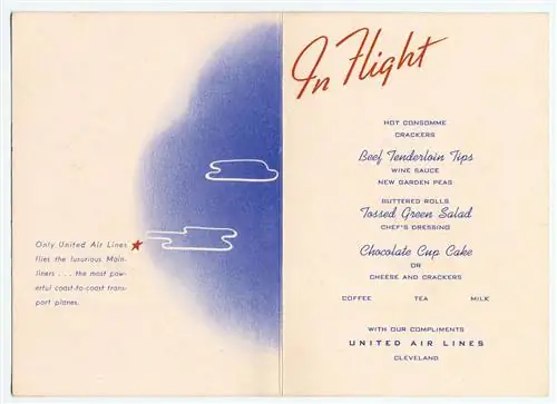 еда в самолете