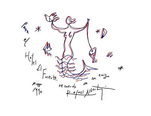 Воспоминание о визите поэта Рафаэля Альберти.