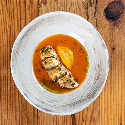 Желтый сладкий картофель и яичный желток от Silbo Gomero