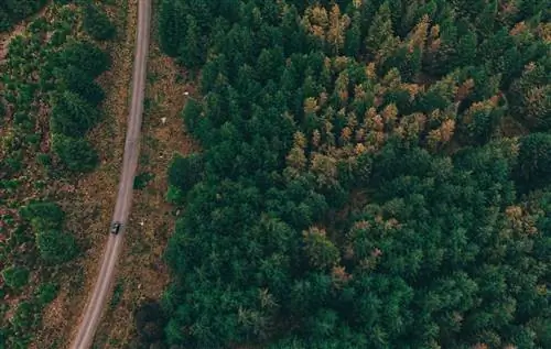 Уиклоу-роуд, вид с неба