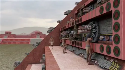 Пернатый змей - аллегория Теотиуакана.