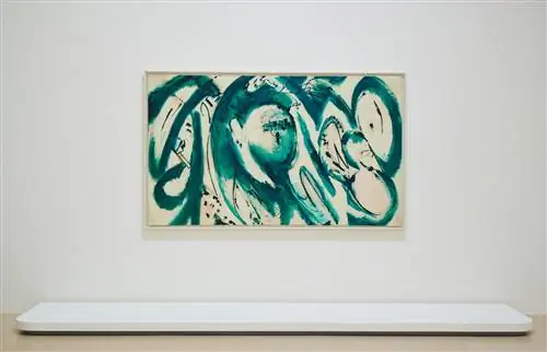 'Портрет в зеленом' 1966. Выставка 'Ли Краснер. Живой цвет» в Музее Гуггенхайма в Бильбао.