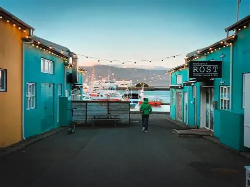 Белая ночь в Рейкьявике Исландия