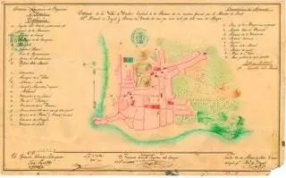 Эскиз Уэльвы 1847 года, вероятно, является первым графическим документом, который показывает объединенный городской комплекс…