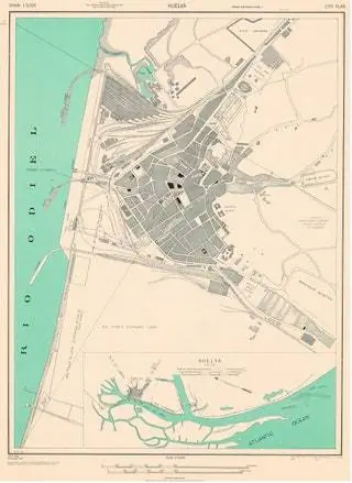 Эта карта Уэльвы 1943 года представляет собой единственное изображение. Сделанный армией США, он повторно использует материалы…