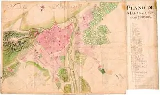 Эта карта Млага 1717 года была составлена Инженерным корпусом, основанным в начале 18 века. Есть из…
