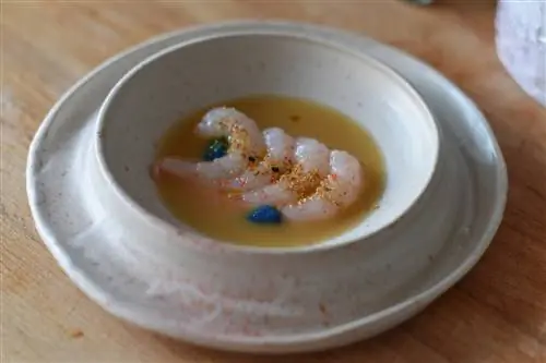 Одно из превосходных блюд из креветок, подаваемых в Bag