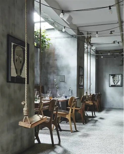 Фрагмент зала ресторана Vækst Copenhagen Дания.