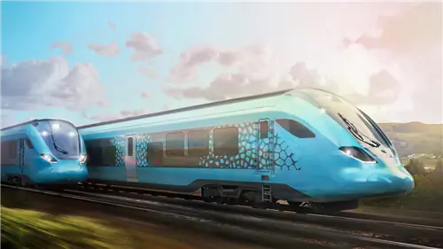 Это новый экологический водородный поезд, который заменит тепловозы