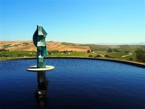Погреб для винодельни Artesa Vineyards в Напе, Калифорния.