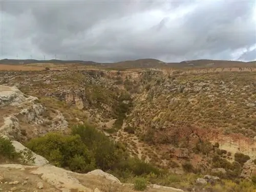 Лунный овраг.