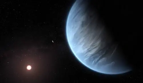Суперземля K218b, снятая Хабблом.