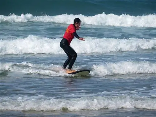 71-летняя Майте занимается серфингом по разбитым волнам на курсе surfnsoul.com. 71-летняя Майте занимается серфингом по разбитым волнам на курсе surfnsoul.com.