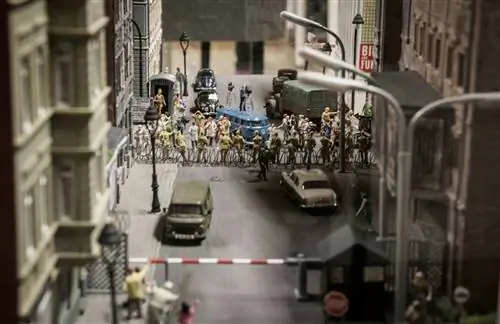 разделенный берлин 1961 в музее гамбург миниатюрная страна чудес гамбург германия