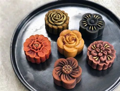 Canton Mooncake Collection нежный цветок в форме Юэ Бин.