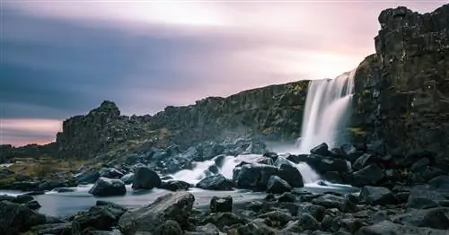 Красота водопада Оксарафосс.