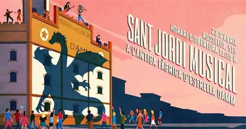 Sant Jordi Musical пройдет в бывшем пивзаводе Estrella Damm. Sant Jordi Musical пройдет в бывшем пивзаводе Estrella Damm.