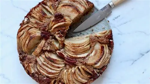 Рецепт пирога с яблоками, медом и грецкими орехами (Hermanas Arce)