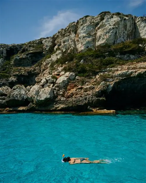 Снорклинг в Кала Мармольс.