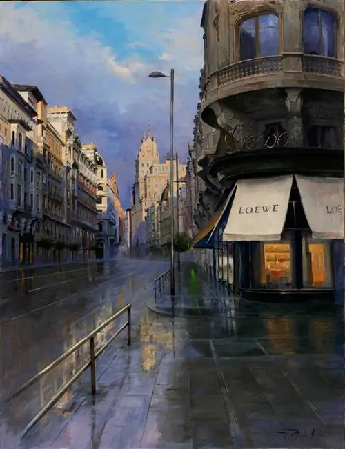 «Первые лучи солнца на Гран Виа» Рикардо Санс.