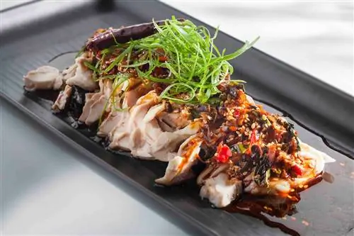 Революционная сычуаньская острая курица из «Счастливого Будды», 1974 г.