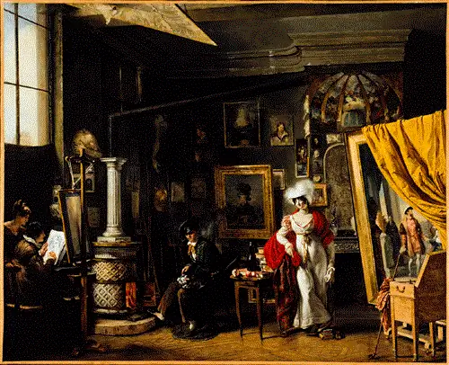 L'atelier du peintre TB Bitter.