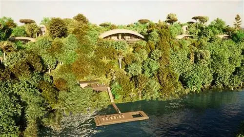 Миранте-ду-Мадад установила пристань на реке Рио-Негро.