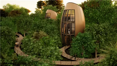 Миранте-ду-Мадада и его биомиметическая архитектура в виде семян