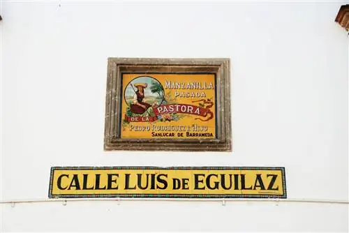 Реклама Мансанилья в Санлукар-де-Баррамеда.
