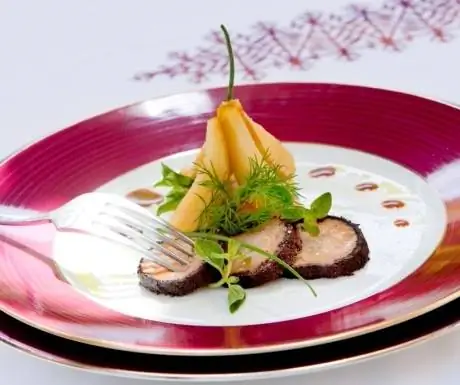 Блюдо французского ресторана Villa des Orangers