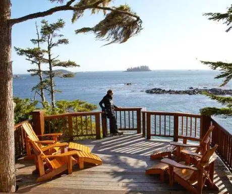 Вид из коттеджа Middle Beach