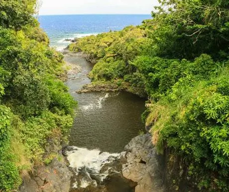 Бассейны Охео с моста