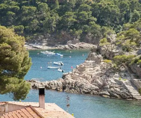 Пляж Бегур, вид на Коза Брава