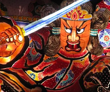 Поплавок на фестивале Аомори-Небута