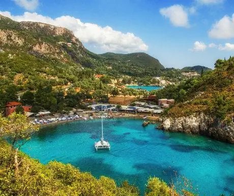 Палеокастрица Бэй Корфу Греция