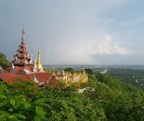 красивая зелень с холма Мандалая