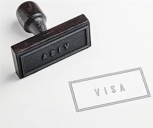 Штамп визы старой школы