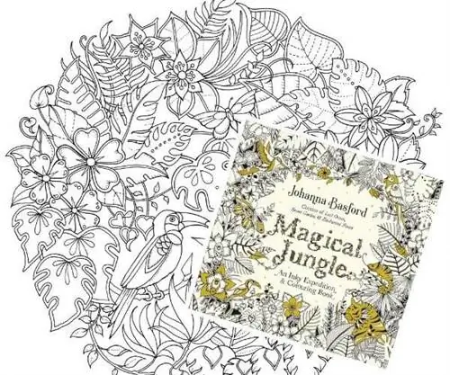 Поделки, связанные с путешествием - Раскраска Волшебные джунгли