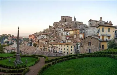 Soriano, Nel, Cimino,, Италия, -, 17 октября, 2017, -, A, город Туша