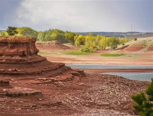 Государственный парк Глендо, одно из лучших озер в Вайоминге для рыбалки.