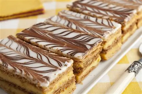 Французские марокканские пирожные Mille Feuille