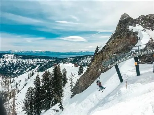 горнолыжные курорты на озере тахо - кресло kt22 в палисадах