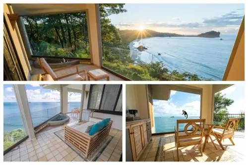 коллаж отеля дикой природы аренас-дель-мар в коста-рике